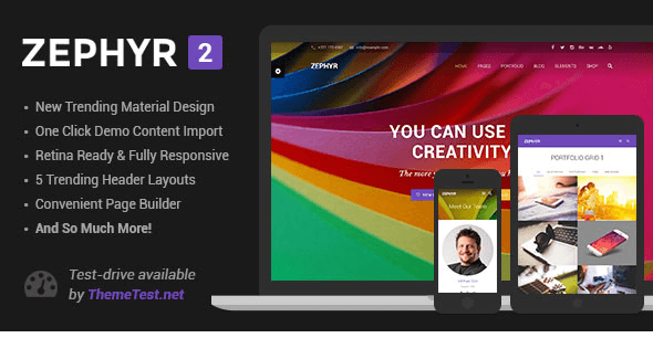Zephyr v2.9 - Material Design Theme