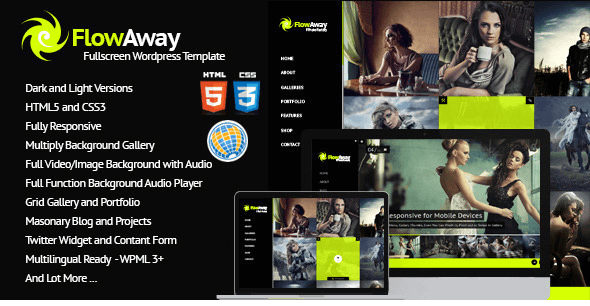 FlowAway v1.0.4 - WP Fullscreen Video/Image with Audio