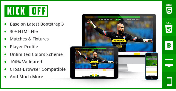 Kickoff - Sports Html Theme