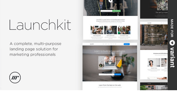 Launchkit Landing Page, Variant Builder v1.3.1