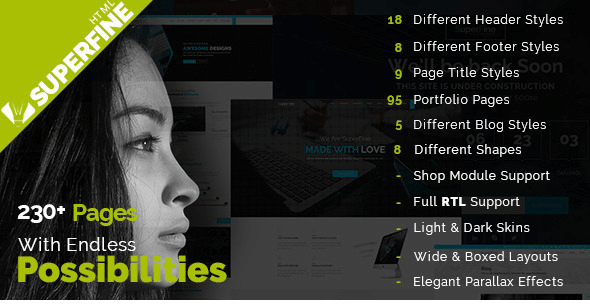 SuperFine - Multi-Purpose HTML5 Template