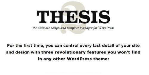 Thesis v2.1.9 - Wordpress Framework