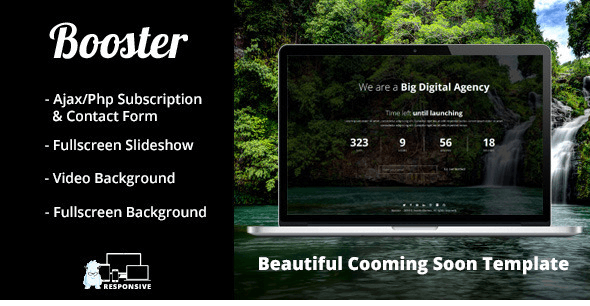Booster - Responsive Coming Soon Template