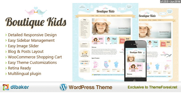 Boutique Kids Creative v1.23.8 - WordPress WooCommerce