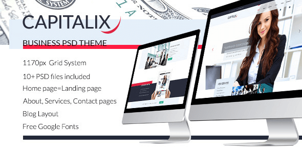 Capitalix - Business Multipurpose PSD Template