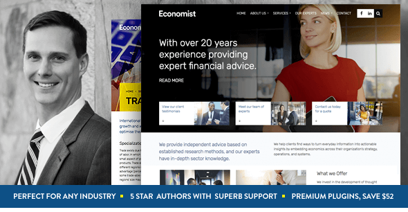 Economist v1.0 - Business and Finance WordPress Theme