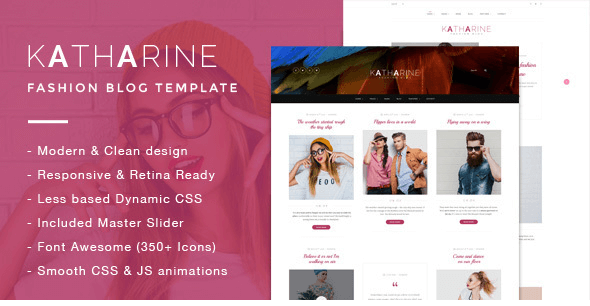 Katharine - Modern Fashion Blog Template