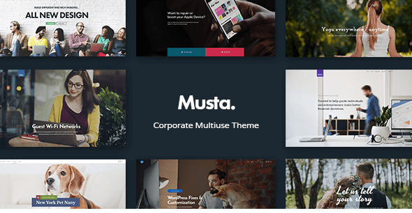 Musta v1.0 - Corporate Multiuse WordPress Theme