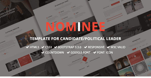 Nominee - Template for Candidate/Political Leader