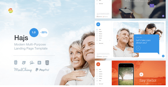 Hajs - Modern Multi-Purpose Landing Page Template