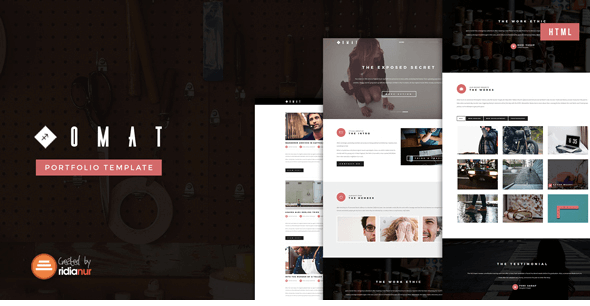 Omat - Responsive One Page Portfolio Template