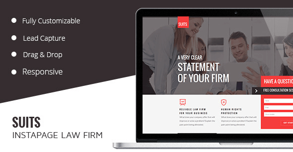 Suits - Instapage Law Theme