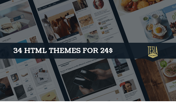Greedeals - 34 HTML Themes from TeslaThemes