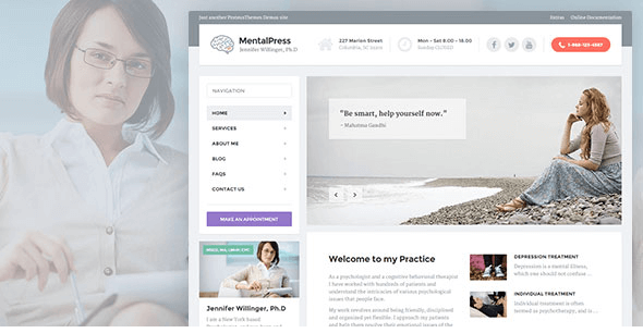 MentalPress v1.9.2 - Psychology, Counseling & Medical WP