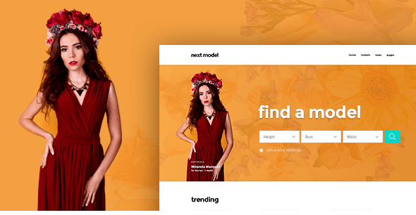 Next Model - Stylish Directory Template for Model Agency and Models
