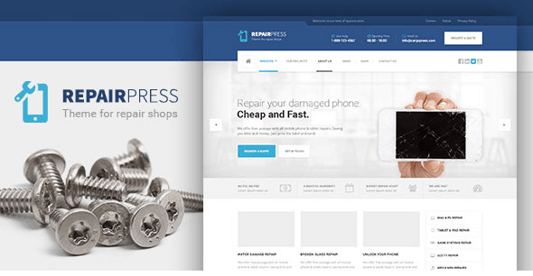 RepairPress v1.4.2 - GSM, Phone Repair Shop WP
