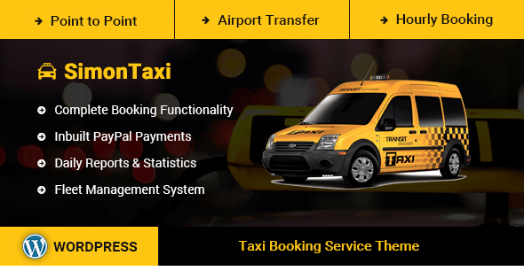 SimonTaxi v1.0 - Taxi Booking WordPress Theme