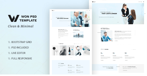 WON - Clean Multipurpose HTML