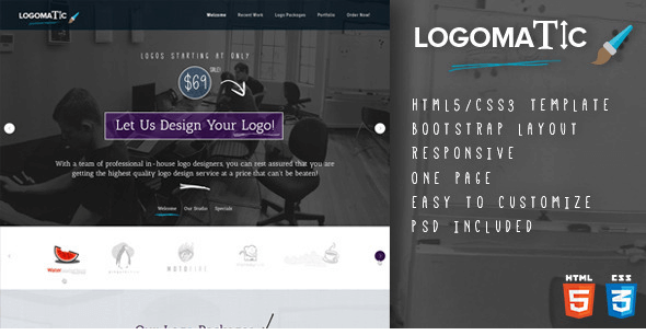 Logomatic - One Page HTML Template