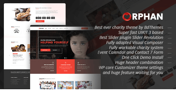 Orphan v1.0 - Charity WordPress Theme