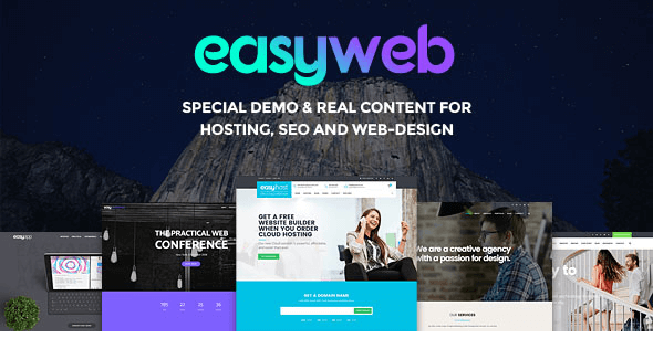 EasyWeb v2.0 - WP Theme For Hosting, SEO and Web-design