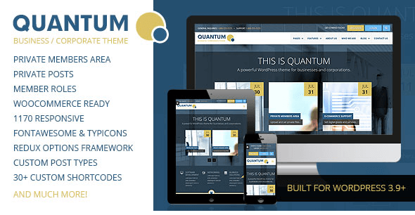 QUANTUM v1.9.9 - Responsive Business WordPress Theme