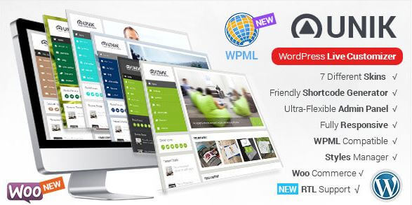 Unik v1.5 Ultra-Customizable WordPress Theme