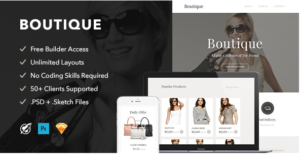 BOUTIQUE - RESPONSIVE EMAIL + THEMEBUILDER ACCESS