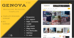 GENOVA - NEWS & MAGAZINE RESPONSIVE BLOGGER TEMPLATE