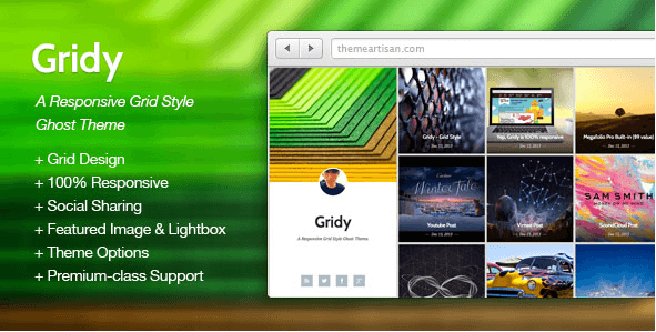 GRIDY - A RESPONSIVE GRID STYLE GHOST THEME