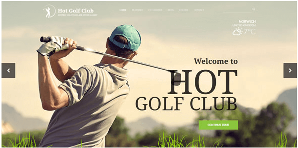 HOT GOLF - HOTJOOMLATEMPLATES RESPONSIVE GOLF TEMPLATE