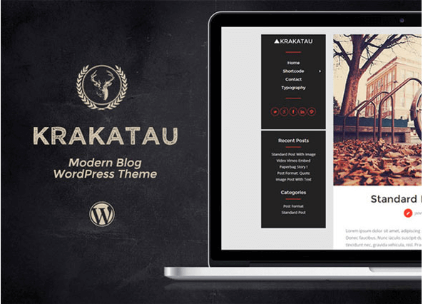 KRAKATAU - CREATIVEMARKET MODERN BLOG THEME