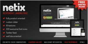 NETIX - RESPONSIVE LANDING PAGE
