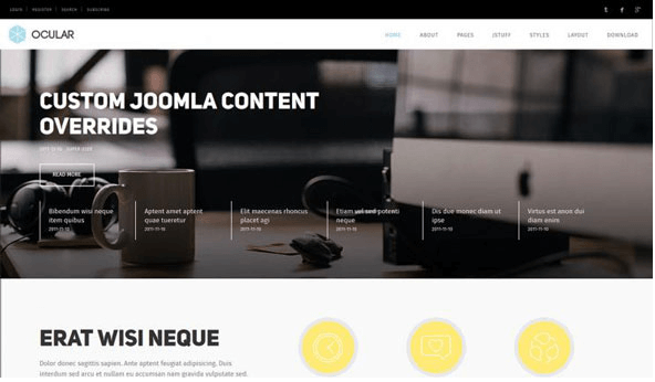 OCULAR - JOOMLAXTC MINIMALIST JOOMLA TEMPLATE