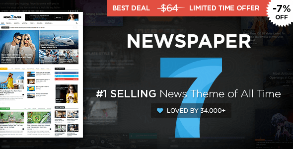 Newspaper v7.7.1 - Wordpress News Theme