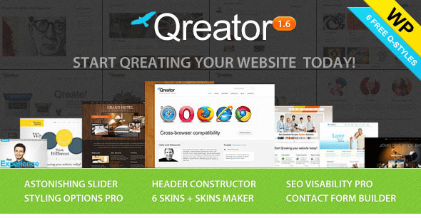 Qreator - Responsive Premium Wordpress Theme