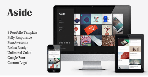 Aside - Photo Portfolio Sidebar HTML Theme