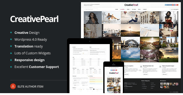 CreativePearl v1.3 - Photography Responsive WP Theme