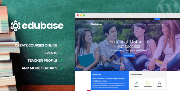 Edubase Course, Learning, Event WordPress Theme
