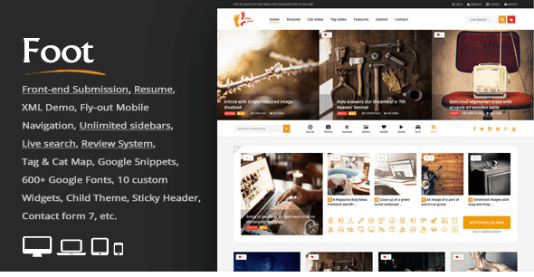 Foot v1.8 - Grid Front-End Submission Content Sharing