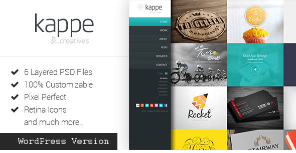 Kappe v1.6 - Full Screen Portfolio & Blog WP Theme