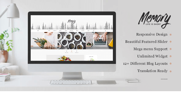 Memory v2.0 - Mobile Friendly WordPress Blog Theme