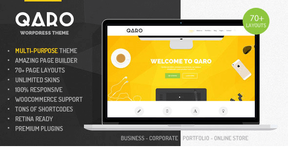 Qaro v1.3.1 - Responsive Multi-Purpose WP Theme
