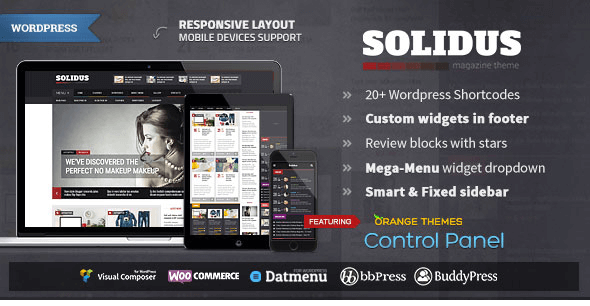 Solidus v1.1.1 - Clean Magazine Theme