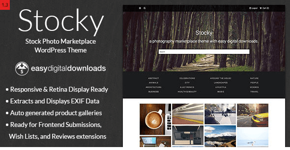 Stocky v1.3.6 - A Stock Photography Marketplace Theme
