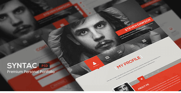Syntac - Flat Personal Portfolio Html5 Template