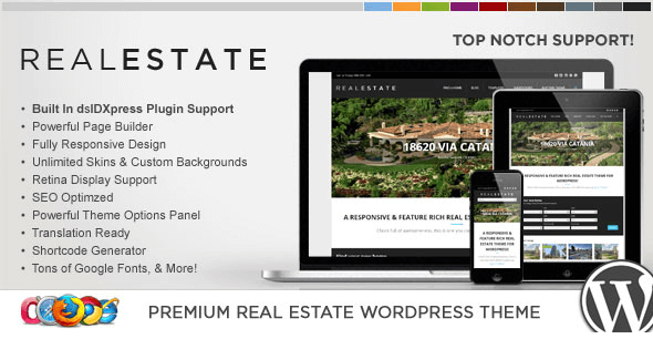 WP Pro Real Estate 5 v1.3.9 - Responsive WordPress Theme