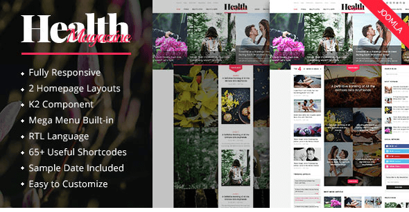 HealthMag - Multipurpose News/Magazine Joomla Template