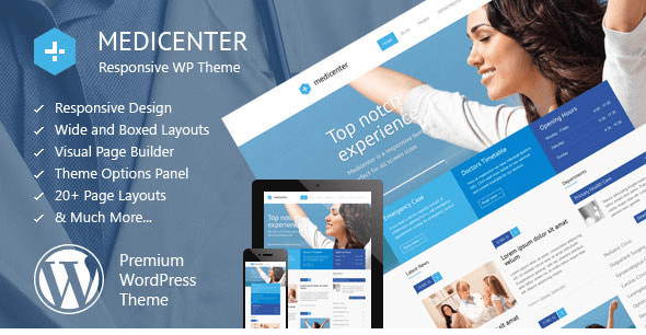 MediCenter v8.2 - Responsive Medical WordPress Theme