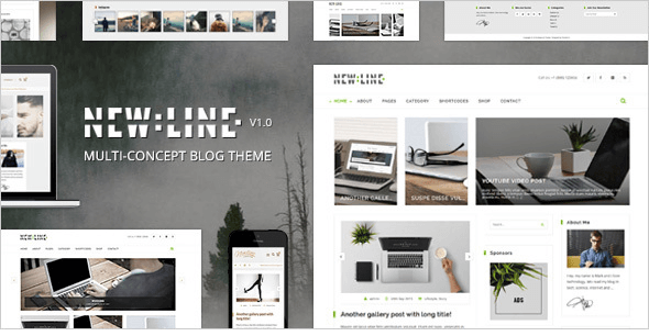 NewLine - Multi-Concept WordPress Blog Theme + RTL